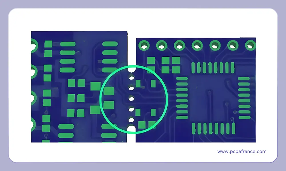 Panneau PCB-Acheminement par languettes
