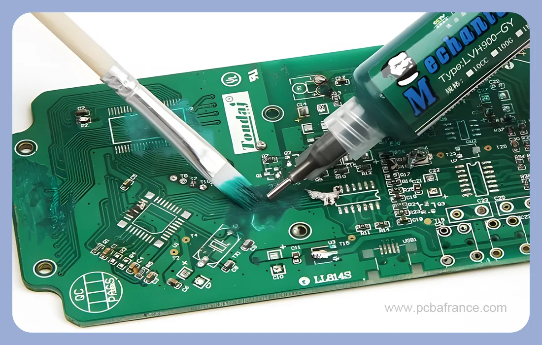 Appliquer le Masque de soudure pour circuits imprimés